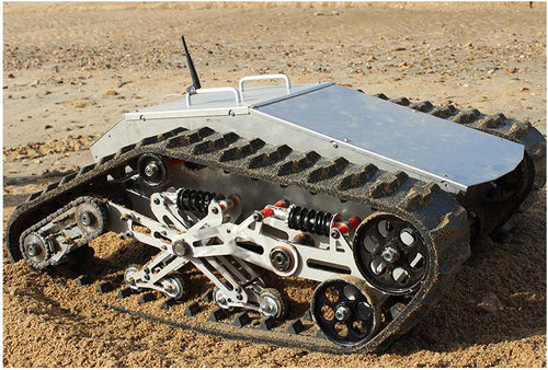 880t 100kg Load Big All Metal Robot Tank Platform Shock Absorption Chassis Suspension Crawler Chassis