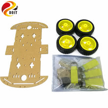 New WiFi Control Avoidance Tracking Smart Robot Car Chassis Kit Speed Encoder Battery Box 4WD Ultrasonic Module For Arduino Kit