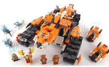 711pcs Tiger's Mobile Command amazing Walking Tank 10357 Model Building Blocks Assemble Toys Gifts For Boys Compatible with Lego