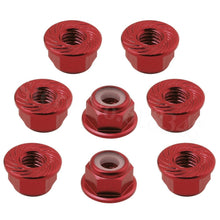8PCS Aluminum Flange M4 Lock Nuts Nylon Self-Tightening Hex Wheel Adapter RC Car Parts Hardware
