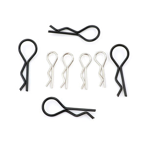 100pcs/lot 1/10 1/8 Stainless Steel Body Clips Pins For RC Car Racing Shell Wind Tail Parts