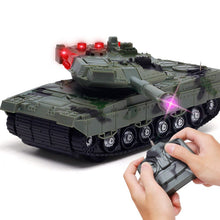 1 Set 4 Channels RC Tank Battle Tank With Light & Musical Tank Cannon 360 Degree Rotation RC Cars For Children Boy Gift