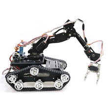 WiFi/Bluetooth/Handle Control Mobile Robot Arm Robotic Gripper with Metal Tank Chassis for DIY RC Robot Model Kit