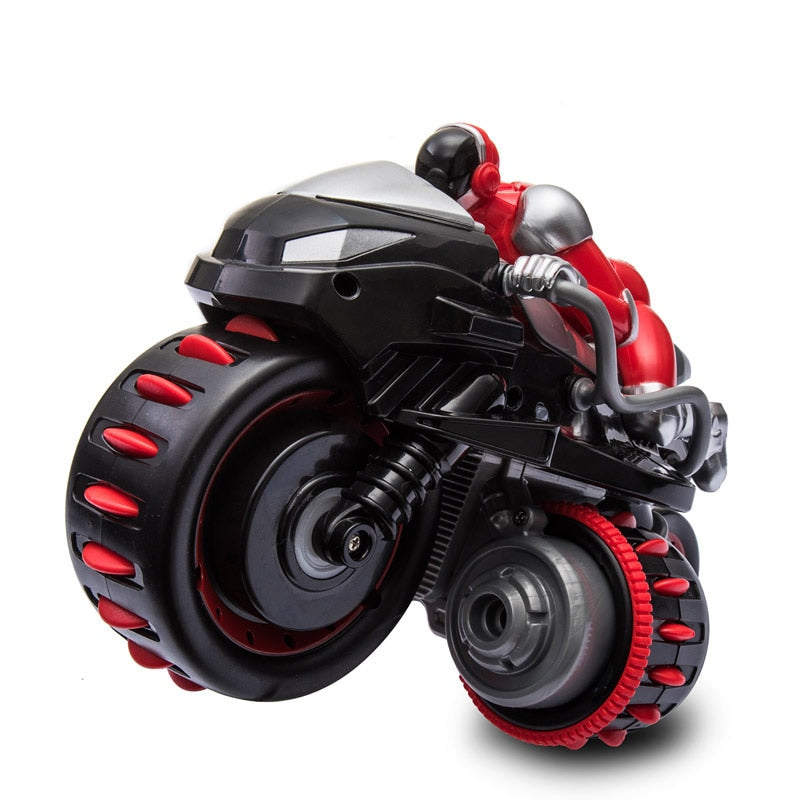 New 2.4G RC Motorcycle High Speed Drift Roll Stunt RC Motorbike Model Toys Remote Control Motor with Light Toy for Children Gift