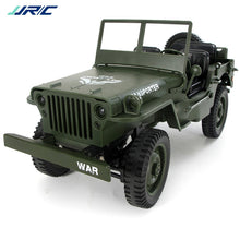 JJRC Q65 1:10 RC Car 2.4G 4WD Convertible Remote Control Light Jeep Four-Wheel Drive Off-Road Military Climbing Car Toy Kid Gift