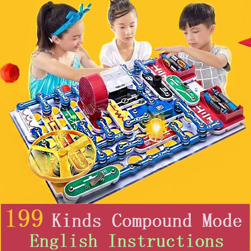 Brand New Compound Mode Switch Circuits Electronics Block Kit Electric Educational Assembling Toys for Kids Gift