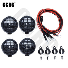 4pcs Led Spotlight Roof Light Lampshade For 1/10 RC Crawler Car Traxxas TRX4 Defender RC4WD D90 D110 Axial Scx10 90046 CC01 TF2