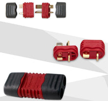 50pair/lot Amass T Plug Deans Connector With Sheath Housing For RC Lipo Battery