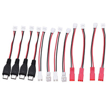 Eachine 4-in-1 1S 3.7V Lipo Battery Charger with 12 Charging Cable JST MX2.0 XH2.54 USB for E58 E010