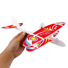 DIY Foam Rubber bands biplane Inertial Glider Aircraft Illuminate LED light rc biplane model toy biplane airplane usb charging