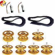 Aluminum Alloy All-metal Caterpillar Bearing Wheels Roller Tank Bear Tyre Tire Track Crawler Caterpillar Chassis Toy parts