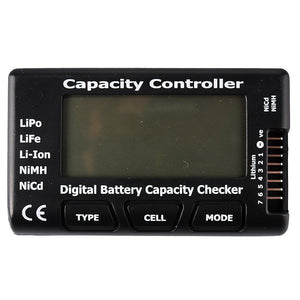 1-7S Digital Power Display LCD Checker Tester Battery Capacity Controller LiPo LiFe Li-ion NiMH Nicd for RC Drone Car