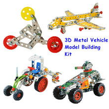 10 Types Magical Model Building Kit Construction Metal Assembly Set 3D Stainless Steel Block Toys For Boys Christmas Gift