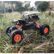 alloy 2.4G rc car 1/16 10km/h Off-Road Drive Bigfoot cars electric four-wheel climbing Double Motors Vehicle toys car for gift