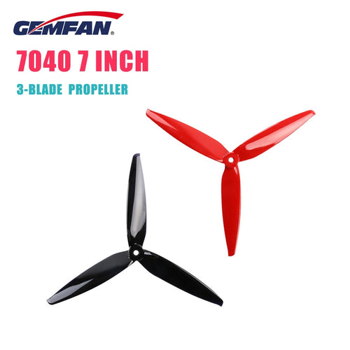 Hot Sale 2/4 Pairs Gemfan Flash 7040 7 Inch 3-Blade Propeller CW & CCW for FPV Racing Drone RC Parts Multirotor Multicopter Accs