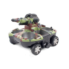 Amphibious Tank Four-Wheel Drive Remote Control Electric Bomb Water Spray Charging Remote Control Car for Boy