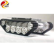 DOIT TS100 Metal Rc Robot Tank Car Chassis Shock Absorption Car With Suspension System Crawler Caterpillar for Arduino DIY Toy