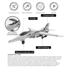 NFSTRIKE 452Pcs Plane Helicopter Model DIY Stainless Steel Metal Assembly Building Block Kit Steam Stem Toys for kids boys