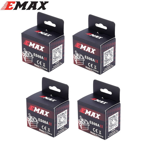 4x EMax 9g High Sensitive Mini Sub Micro Servo ES08A 8g ES08 3D RC airplane Helicopter ES08MD ES08MA MG90S