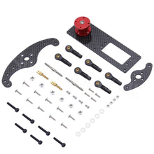 Carbon Fiber Servo Rudder Tray Mount Self Adjusting Futaba JR Kit With Offset Bellcrank Accessories for 20-50cc RC Scale Plane