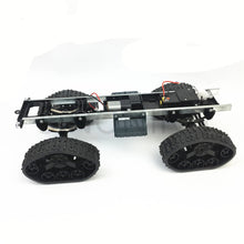 All-terrain rubber track wheel robot chassis military truck 4WD climbing DIY modified car kit