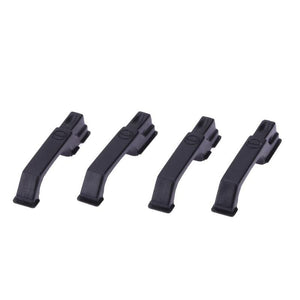 1Set Black Plastic Climbing Car Door Hinges & Door Handles for 1:10 RC Crawler For Traxxas TRX4 Baby Toy Car Props for Kidsr