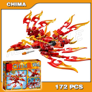 172pcs Flinxs Ultimate Phoenix Fire Elements Figure 10351 Toys For Children assembling Building Blocks Sets Compatible with Lego