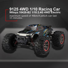 9125 4WD 1/10 High Speed RC Car Electric Supersonic Truck Off-Road Vehicle Buggy RC Crawler Electronic Toy RTR forChildren Gift