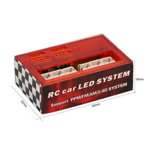 AX-003 Multi-function Ultra Bright LED Lamp Light System Kit for 1/10 1/8 RC Car HSP Traxxas TAMIYA CC01 Axial SCX10 D90 RC Part