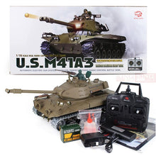 Henglong model 1/16 scale 2.4GHz RC battle tank U.S.M41A3 Ultimate metal version Smoke Sound Metal Gear and Tracks