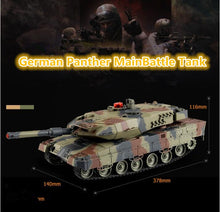 German Panthers battle RC tank HQ-516 IIA6 38CM simulation sound VS HUMAN Recreational infrared remote control main battle toy