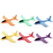 48CM Hand Throw Foam Plane Toys Outdoor Launch Glider airplane Kids Gift Toy Free Fly Plane Toys Puzzle Model Jouet