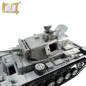 MATO 1 16 Complete all Metal Tank German Panzer III 2.4G Mato Toys RC Tank model airsoft recoil barrel RTR version military