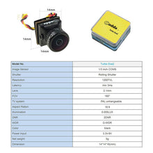 FPV Camera Caddx Turbo EOS2 1200TVL 2.1mm 1/3 CMOS 16:9 4:3 Mini FPV Camera Micro Cam NTSC/PAL For RC Drone Car Accessory