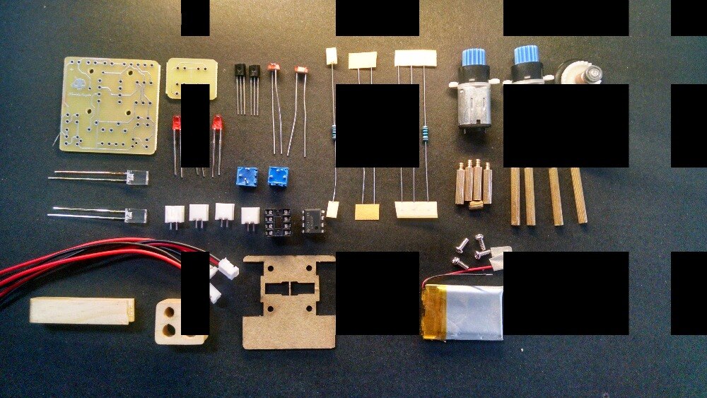 Electronic assembly kits robot diy kits Line Following car