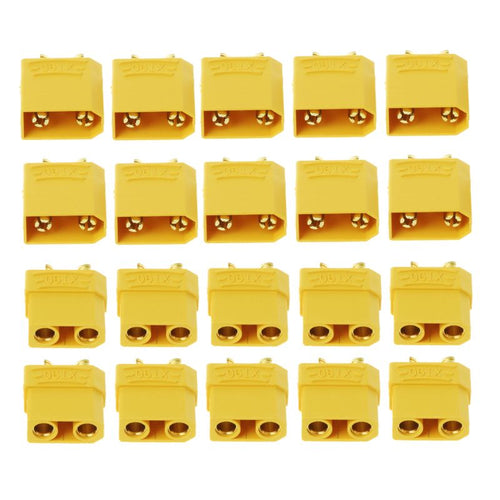 Free shipping 10 Pairs Female Male XT90 Banana Bullet Connector Plug For RC LiPo Battery Gold Plated Banana Plug