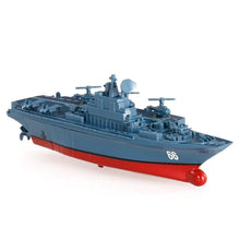 LeadingStar 2.4G Remote Control Military Warship Model Electric Toys Waterproof Mini Aircraft Carrier Gift for Kids