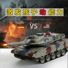 2.4G Remote Control Tank Model Children Cross-country Toys Multiplayer vs Alloy Tank Battle Simulation smoke & vibration 4 MBT