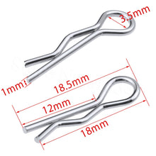 50pcs/lot Universal Micro 1/18 RC Car Body Clips Pins Bend Metal For Remote Control Toy Spare Parts