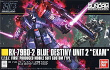 Original Gundam Model HG 1/144 RX-78BD-2 BLUE DESTINY UNIT 2 EXAM GUNDAM READY PLEAYER ONE Unchained Mobile Suit Kids Toys
