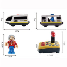 Toys for Children Remote Control Electric Train Toy Magnetic Slot Compatible with Brio Wooden Track Car Toy Kids Gift