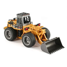 HUINA 1520 6CH 1/18 2.4GHz RC Metal Bulldozer RTR Front Loader Engineering Toy Remote Control Construction Tractork Vehicle