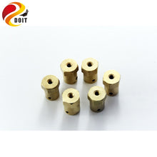 DOIT copper Hex Coupling for robot car chassis Copper Connector to Wheel 4wd/2wd Smart Car motor diy smart car part for arduino