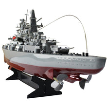 RC Boat High-speed Military Model Series Battleship 1/360 RC 28" Warship Cruiser Simulation Battleship Bismarck Toys For Kids