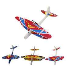 DIY Foam Rubber bands biplane Inertial Glider Aircraft Illuminate LED light rc biplane model toy biplane airplane usb charging