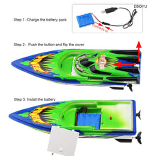 EBOYU C202 High Speed RC Boat Remote Control Race Boat 4 Channels for Pools, Lakes and Outdoor Adventure (Only Works In Water)
