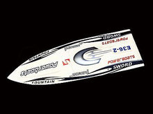 E36 PNP Sword Fiber Glass Racing Speed RC Boat W/1750kv Brushless Motor/120A ESC/Servo Boat White TH02647
