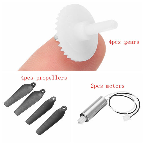 Original Eachine E58 RC Quadcopter Spare Parts 2PCS 0720 7mm 52000rpm Motor 4pcs Propeller Blades Set 4pcs Gear Bearing Shaft