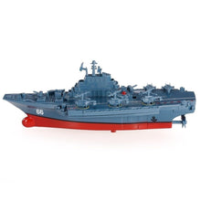 LeadingStar 2.4G Remote Control Military Warship Model Electric Toys Waterproof Mini Aircraft Carrier Gift for Kids