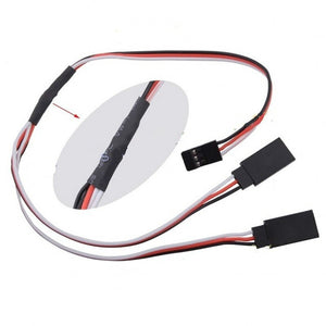 10pcs 300mm 500mm FPV Servo Y Extension Cable 30cm Cord Y Lead 50cm Wire for JR Futaba Aileron Double Power Connection RC Drone